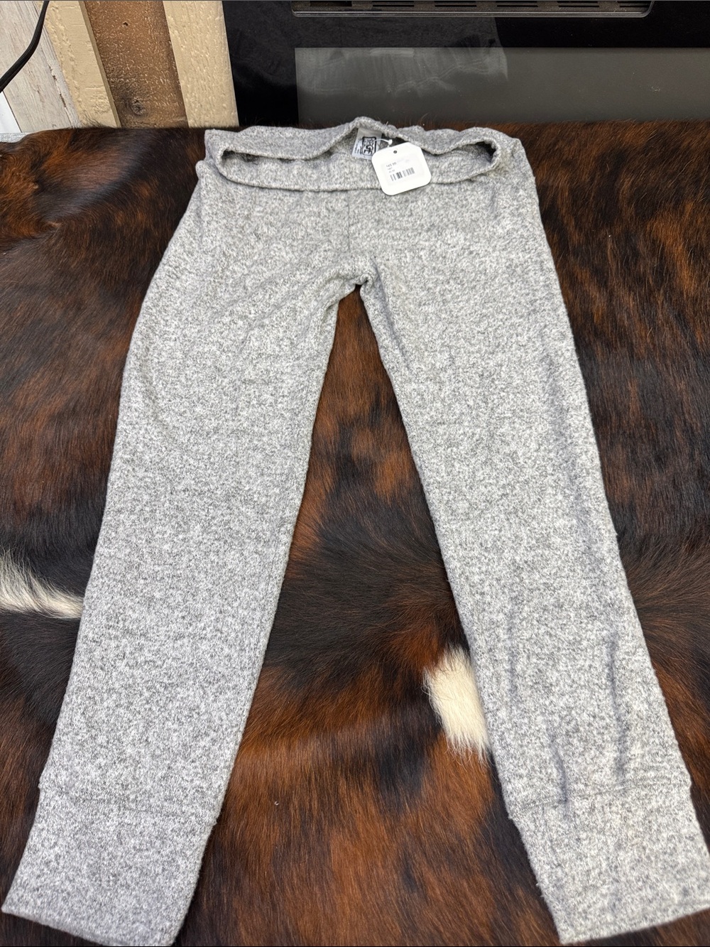 Erge Heather Gray Knit Lounge Pants